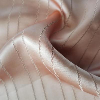 China 2021 New In Stock Acetate Polyester Fabric 72%Acetate 28%Polyester Real Acetate Crepe Fabric Jacquard For Womens Dressing for sale