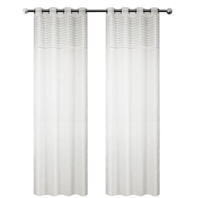 China Custom Modern Sheer Curtain Window Drapes Home Decoration For Living Room for sale