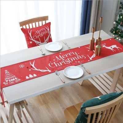 China Modern Soft Luxury Egyptian Decorative Comfortable Simple Classic Microfiber Christmas Table Runner With Tassel for sale