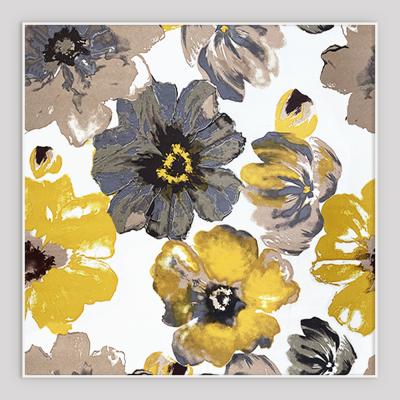 China Pastoral Style Printed Blackout Flower Blackout Window Curtain For Living Room Bedroom for sale