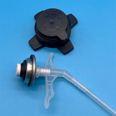 China High Precision Spray Types Of Aerosol Valves For Polyurethane Foam With Long Stem for sale