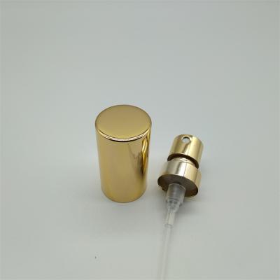 China Golden color perfume pump with cap Gold Or Silver 21mm Perfume Mist Spray for sale