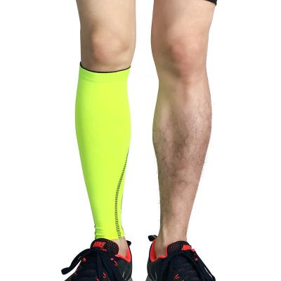 China Dongguan Comfortable Breathable Sport Football Shin Guard Socks Elastic Calf Compression Sleeve Anti-jump Compression For Soccer Basketball Running Recycling for sale