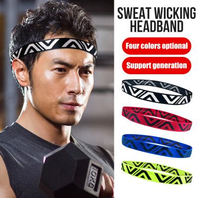 China Absorting Elasticity Sports Anti-sweat Thin Elastic Non-Slip Breathable Comfortable Headbands Sweatbands Summer Fitness Soccer Running Hair Headbands for Women and Men for sale