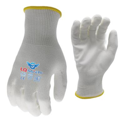 China Anti-Cut HPPE Factory Price 5 PU Level Cut-Resistant Palm Coated Safety Work Gloves for sale