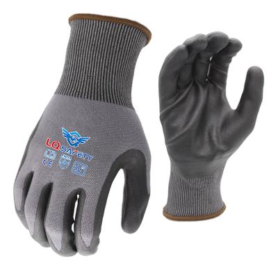 China Foam Nitrile EN 388 Level 5 Cut Resistant Gloves Safety Anti-Cut Gloves Nitrile With Foam Coating Finish for sale