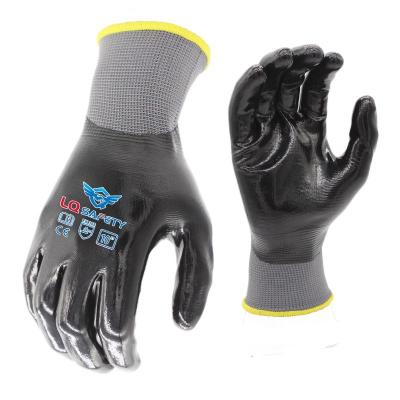 China Wholesale 13G Soft Nitrile Safety Industrial Work Gloves Hand Protection German Nitrile Smooth Coated Gloves for sale