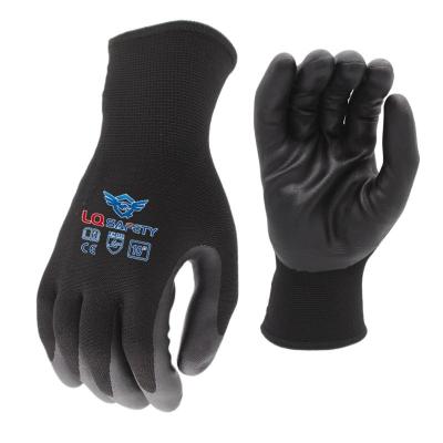 China 15G Custom Foam Nitrile Hand Gloves Protective Nylon Spandex Nitrile Foam Coated Work Gloves for sale