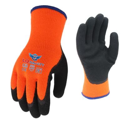 China Latex Foam Wear Resistant Non-Slip Foam Coated Wholesale 10G Aceylic Latex Fiber Dipping Safety Gloves for sale