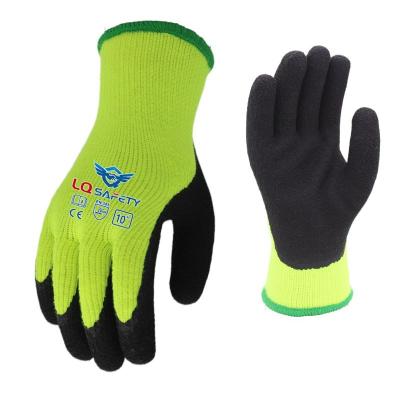 China Waterproof Latex Foam Anti Slip Micro Dipped Sponge Rubber Coated Heavy Duty Work Safety Working Gloves for sale