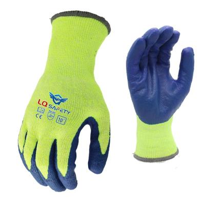 China Latex Foam OEM ODM Dipping Safety Gloves Construction Garden Work Protective Gloves Sponge Rubber Coated Glove for sale