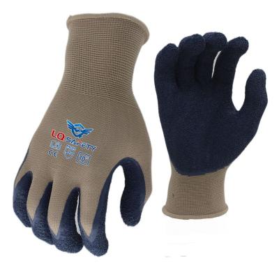 China Wholesale Cheap Latex Ply 13G Polyester Latex Coated Ply Gloves Latex Coated Work Gloves for sale