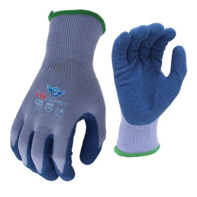 China Wholesale cheap latex ply factory 10G cotton yarn latex dipped work gloves latex ply safety coated work gloves for sale