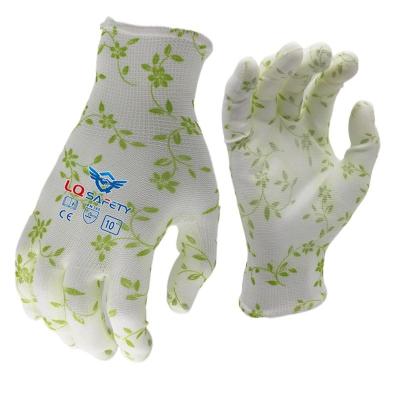 China Outdoor Rose Pruning Construction Working Garden Yard PU Gloves Anti-Slip Heavy Duty Safety Gloves 2023 for sale