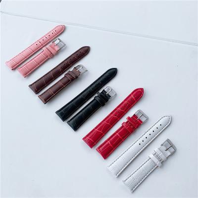 China Cheap wholesale universal PU leather bamboo print watch accessories strap for men and women daily life for sale