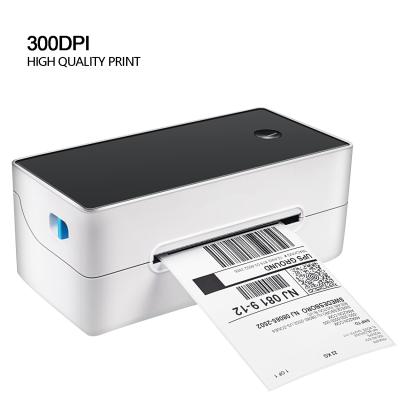 China Amazon UPC A6 Barcode Sticker Label Printer 300dpi USB Port MHT-P108D 4*6 Black And White Label Printer for sale