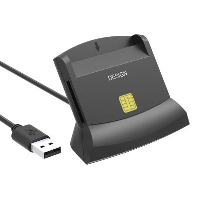 China ABS USB IC Smart Card ID Reader ISO 7816 Credit Chip Card Reader Writer with SDK for sale