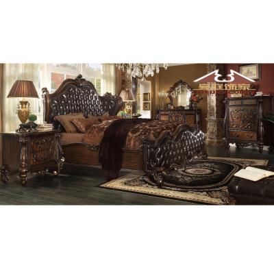 China Longhao Traditional Furniture Antique Furniture Sets Luxury Royal Bedroom Furniture Set With Factory Price for sale