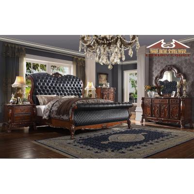 China Longhao Traditional Furniture Hot Sale Luxury And Elegant Antique Bedroom Sets for sale