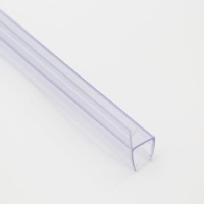 China Modern 180 Degree H Style Shower Door Side Glass Seal PVC Waterproof Seal Strip for sale