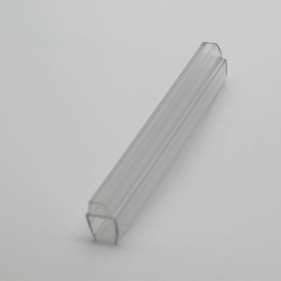 China Modern Clear Anti Aging 10mm High D Shape Extra Heavy PVC Strip Shower Room Seal Strip for sale