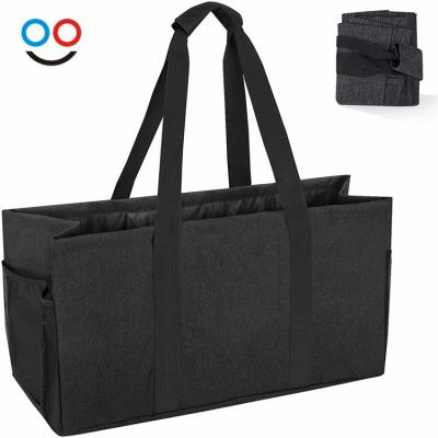 China Reusable 900D Oxford Cloth PVC Coated Waterproof Eco Friendly Comfortable Handle Tote Foldable Shopping Bag for sale