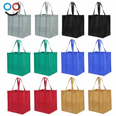 China Reusable Reusable Heavy Duty Polypropylene Custom Shopping Grocery Tote Bags With Handle for sale