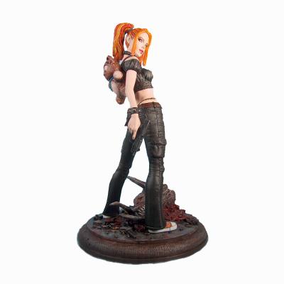 China Europe High Quality Custom Collectible Fashion Cool Girl Resin Sculpture for sale