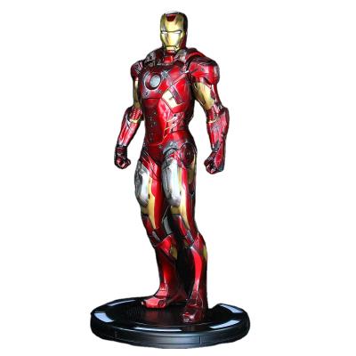 China Wholesale Life Size War Destroyed Sculpture Europe Iron Man MK7 Anime Figure Resin for sale