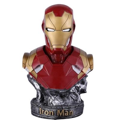 China Outdoor Resin Iron Man Mark Figure Head Sculpture Europe Production Professional Custom Landscape Decoration for sale