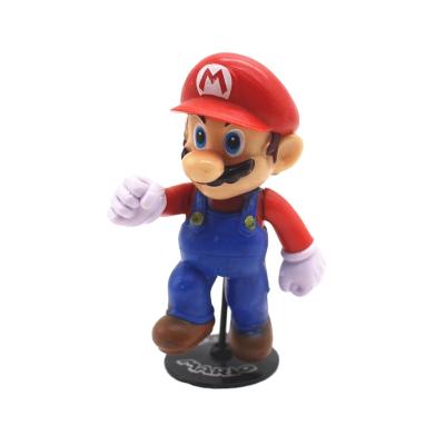 China Europe Factory Directly Selling Hot Cute Cartoon Mini Brother Action Toy Super Mario 3D Resin Statues for sale