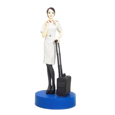 China Stewardess Resin Portrait Custom Realistic Figure Airline Figurine From Europe China Manufacturer for sale