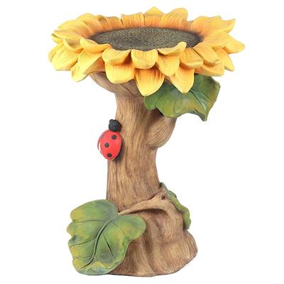 China Europe New Arrival Custom Resin Sunflower Garden Ornament Resin Crafts for sale