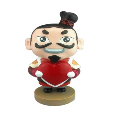 China Economy China Cheapest Price Chinese Red Decorative Home Accessory Of Resin Statuette for sale