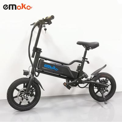 China Wholesale Emoko Electric City Bike Aluminum Alloy Foldable Motor 350w Mileage 14 16 60 Kilometer Max Speed ​​25 Kilometers 20 Inch Adult Electric Bicycle for sale