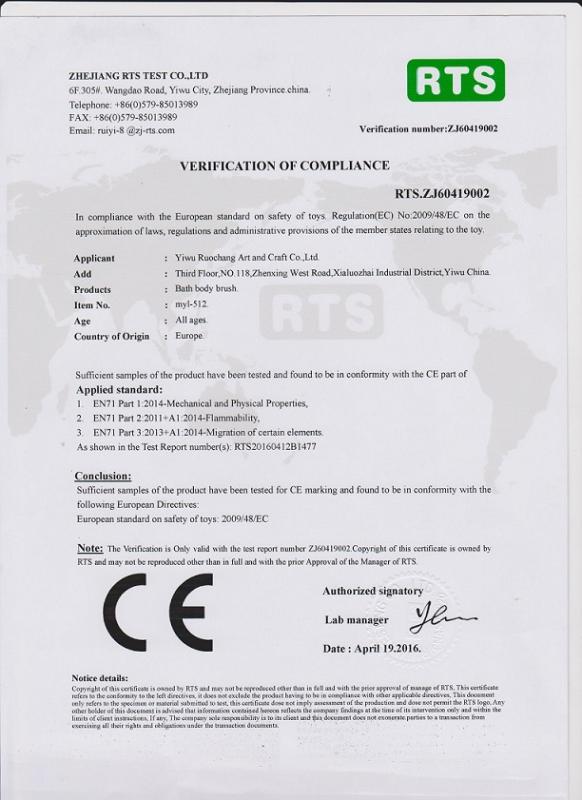 CE - Yiwu Ruochang Art And Craft Co., Limited