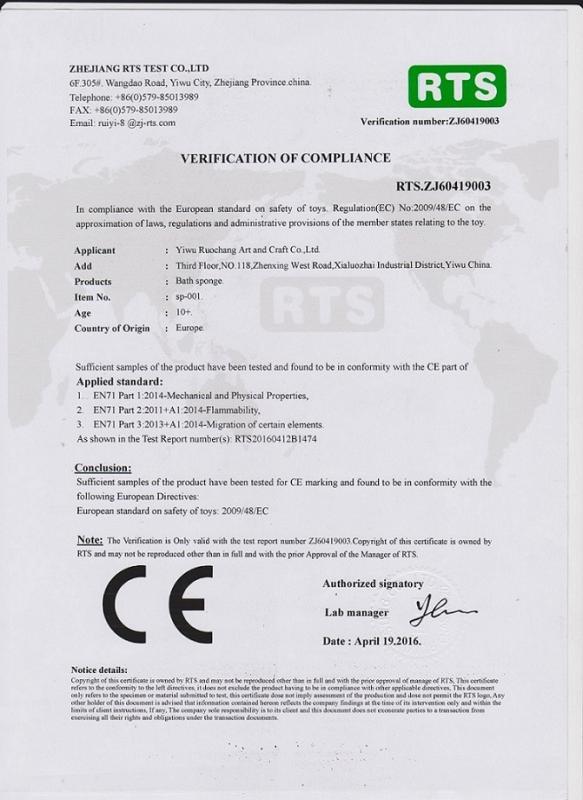 CE - Yiwu Ruochang Art And Craft Co., Limited