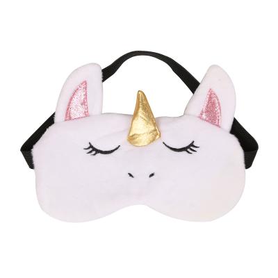 China Girls Sleeping Girls Women Sleep Cover Travel Anti-Wrinkle Eye Mask Cartoon Cute Fluffy Mask Cover Soft Padded Blindfold for sale