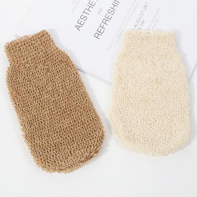 China EXFOLIATING Hemp Bath Scrub Gloves, Exfoliating Nylon Shower Gloves For Men And Women, Wholesale Bath Glove for sale