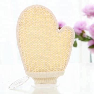 China Hot Sale Natural Sisal Bath Sponge Eco-friendly Soft Exfoliating Bath Mitt Bath Glove for sale