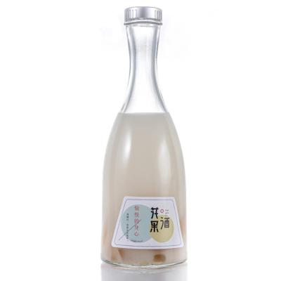 China Custom Beverage 375ml 500ml 250ml Sized Liquor Glass Ice Wine Bottle Beverage Water Bottle for sale