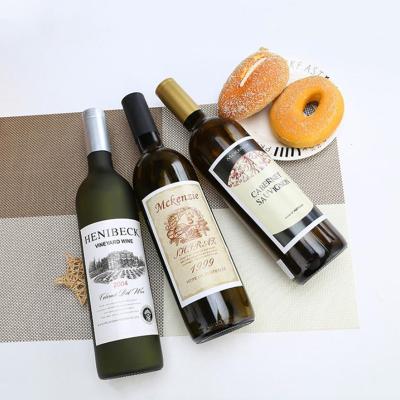 China Beverage Screen Printing Amber Green 750ml Empty Glass Wine Bottle With Cork Stopper for sale