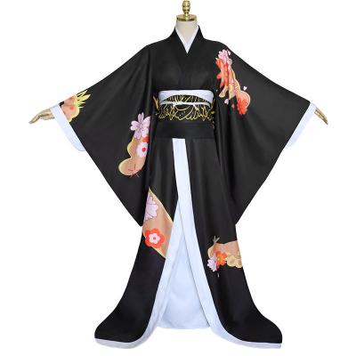 Κίνα Kibutsuji Muzan kimono kimono demon slayer polyester full set women bandit kimono anime performance clothing cosply costume προς πώληση