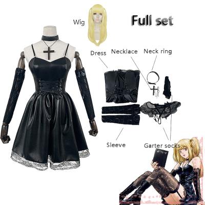 China Cosplay Comic 6 pieces per set DEATH NOTE cos costume Mihai Sand cos costume black dress anime cosplay costume zu verkaufen