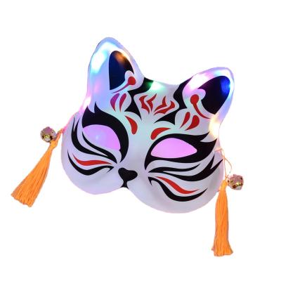 中国 Halloween Fashionable Glowing Fox Cosplay Mask LED Face Mask Cat Masquerade Female Mask 販売のため