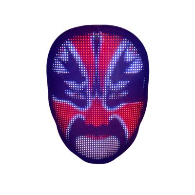 China Halloween Styles Mask New Product 2021 Luminous Editable Halloween Mask LED Mask DIY Holiday Party Face-Changing Mask à venda