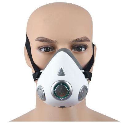 China Electronic PP Mask Air Purifier With Breathing Valve Mounting Electric Smart Mask for sale