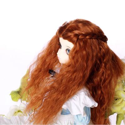 China Easy Maintain Long Curly Synthetic Fashion Wine Red Wigs Black Blonde Heat Resistant Wig for sale