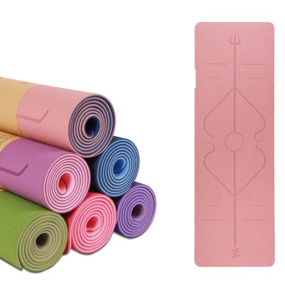 China Wholesale New Product Soft High Elastic Ice Moisture Absorption Printed Eco-Friendly Fitness Double Layer Tape Anti-Slip Yoga Mat en venta