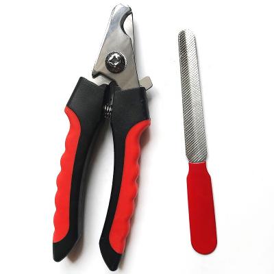 China Professional Stocked Dog Pet Nail Cutter Scissors Set Stainless Steel Grooming en venta